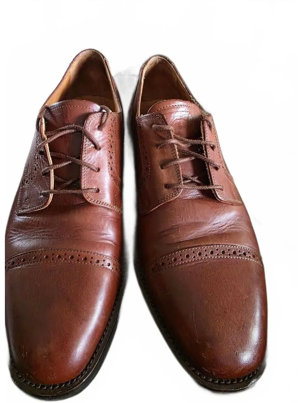 Cole Haan Grand OS Oxford Shoes 4676 brown leather Size 9.5 Preppy Business Work